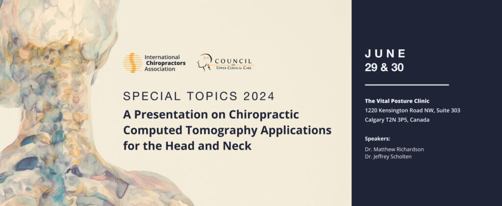 A Presentation on Chiropractic Computed Tomography Applications for the Head and Neck